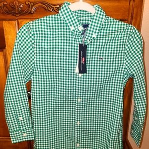 Boys Vineyard Vines gingham shirt